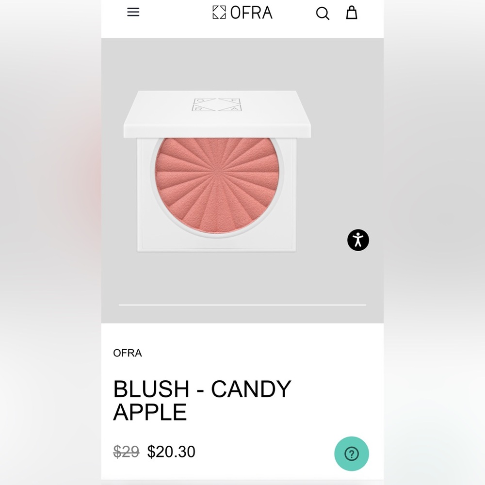 NIB Full size Ofra Candy Apple Pink Blush
